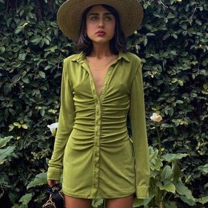 With Jean Andy Dress Forest